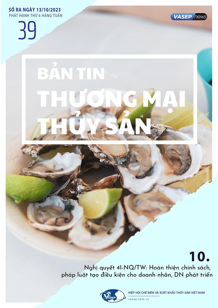 Bản tin tuần Thương mại Thủy sản số 39-2023