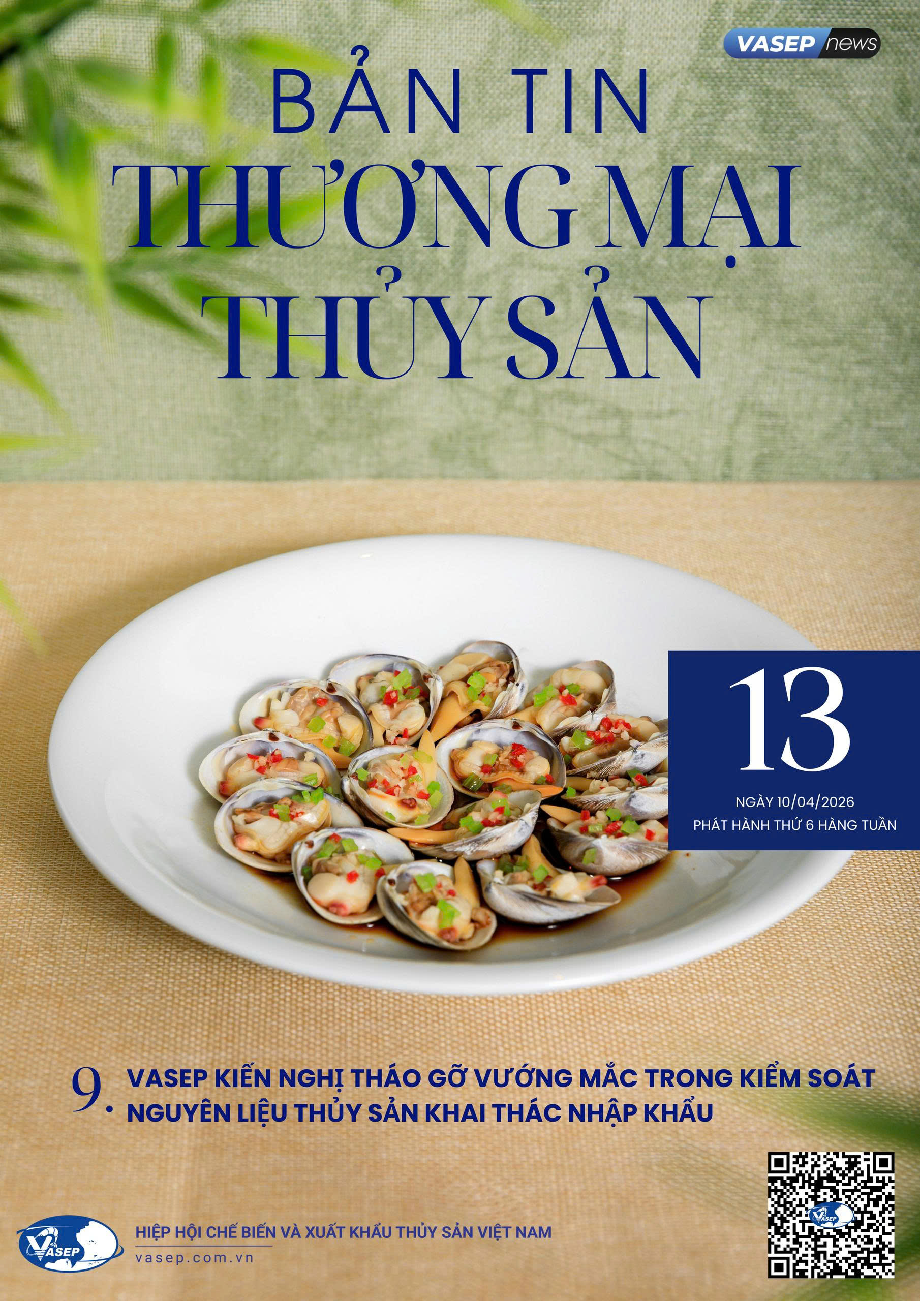 Bản tin tuần Thương mại Thủy sản số 13-2026