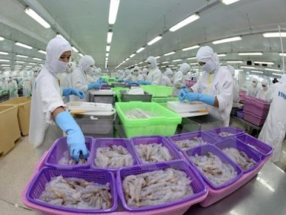 Trên 15.000 công nhân chế biến thủy sản vào ca sản xuất đầu tiên của Năm Bính Thân