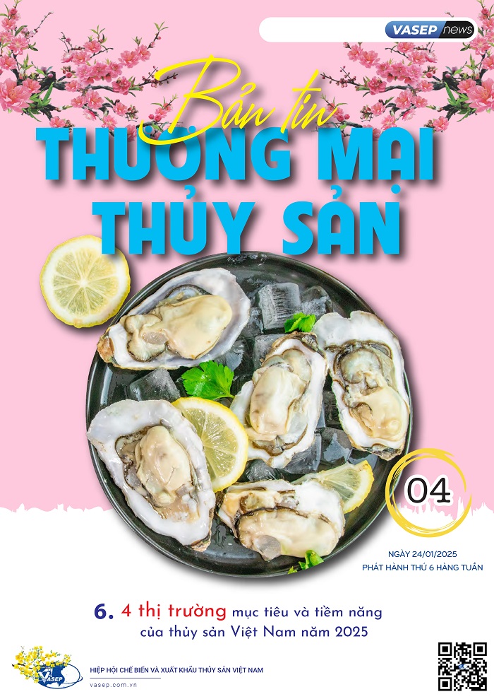 Bản tin tuần Thương mại Thủy sản số 04-2025