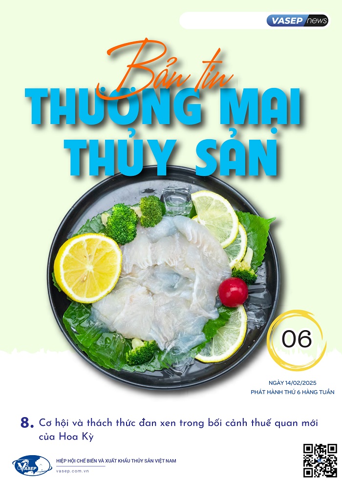 Bản tin tuần Thương mại Thủy sản số 06-2025