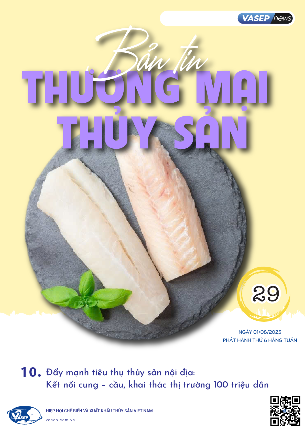 Bản tin tuần Thương mại Thủy sản số 29-2025