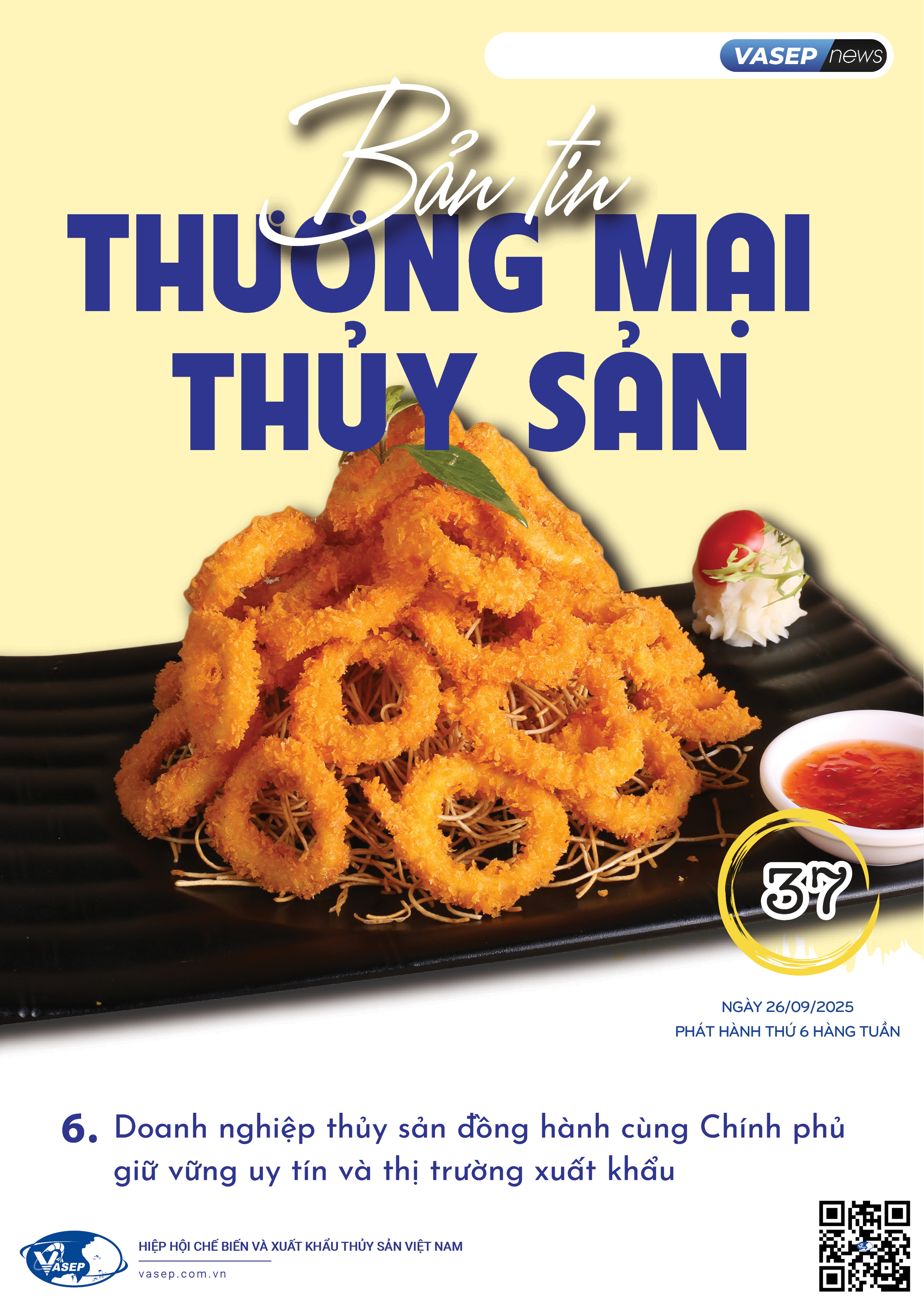 Bản tin tuần Thương mại Thủy sản số 37-2025