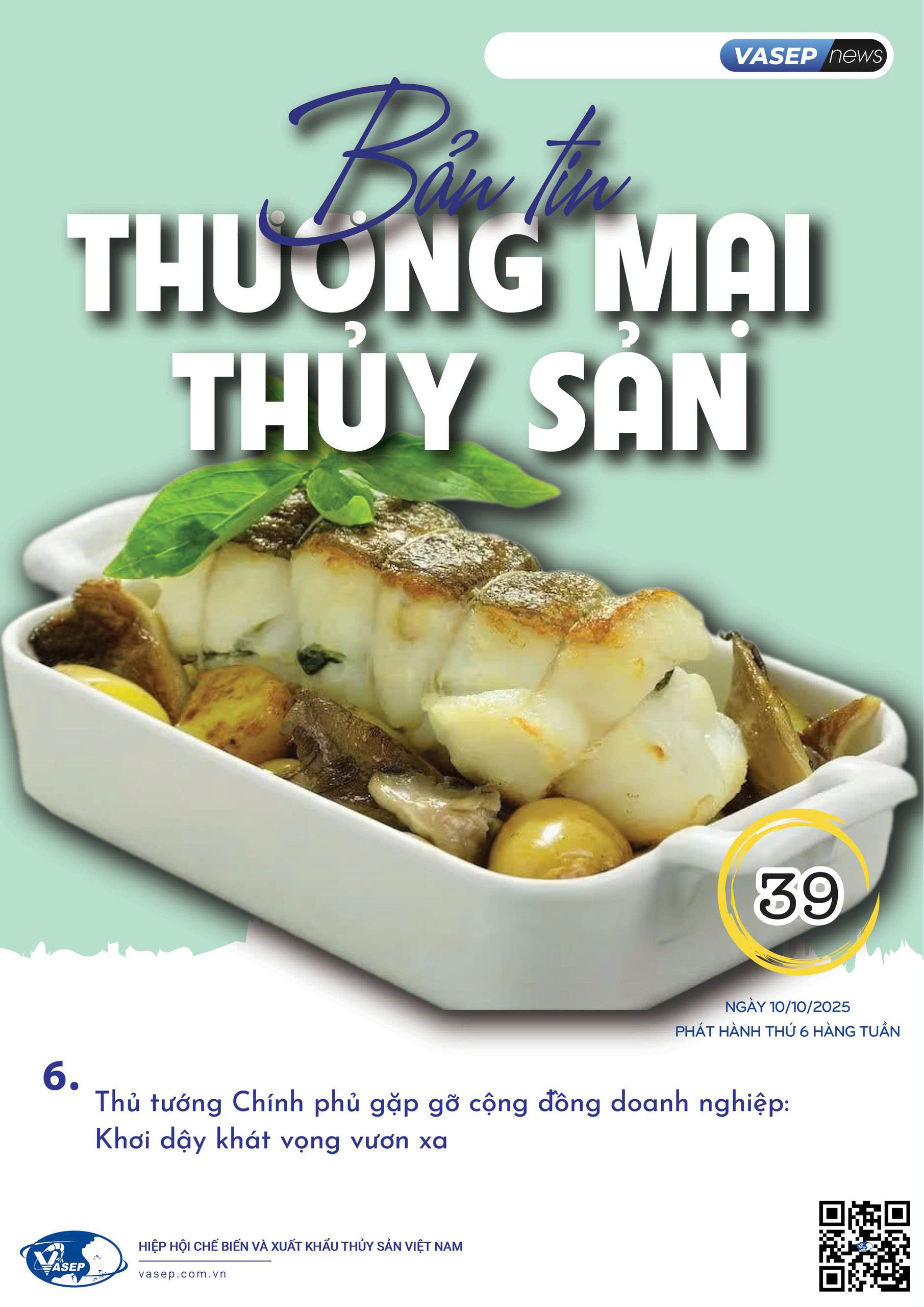 Bản tin tuần Thương mại Thủy sản số 39-2025