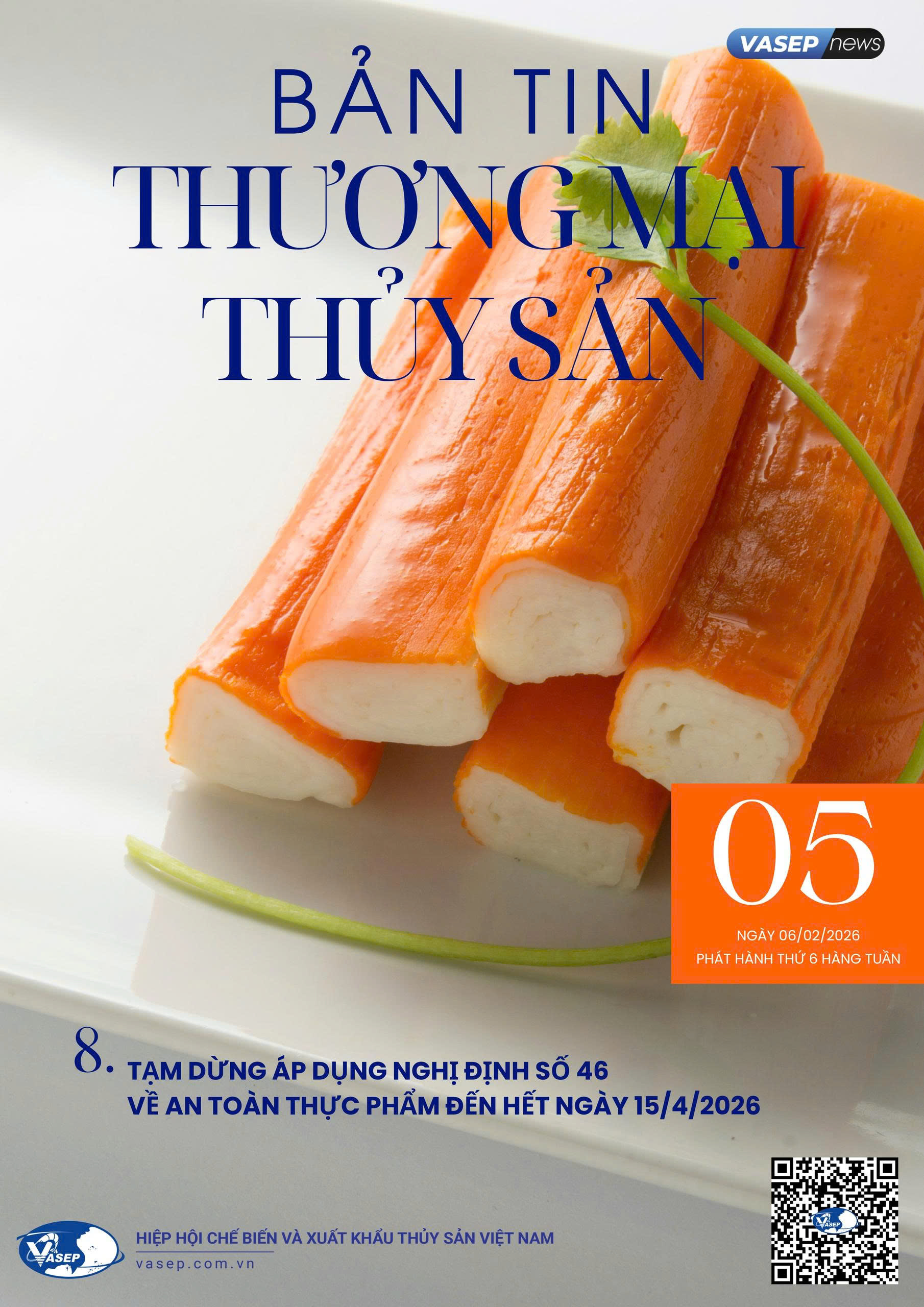 Bản tin tuần Thương mại Thủy sản số 05-2026