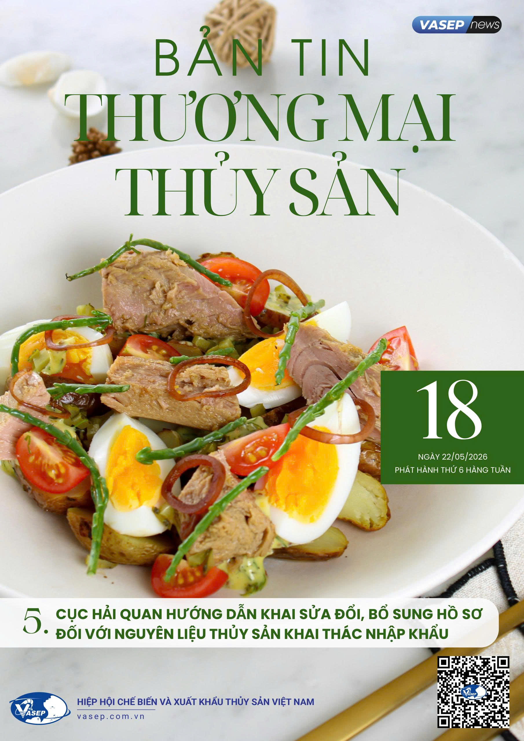 Bản tin tuần Thương mại Thủy sản số 18-2026