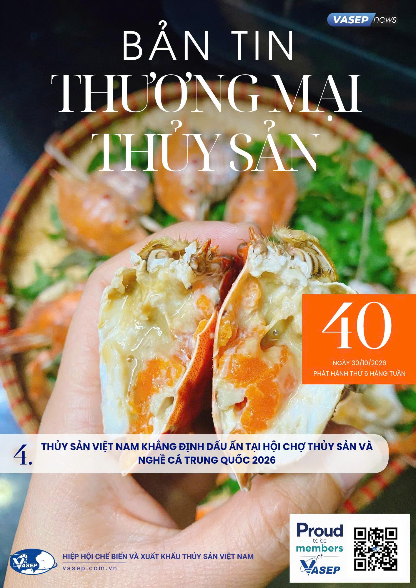 Bản tin tuần Thương mại Thủy sản số 40-2026