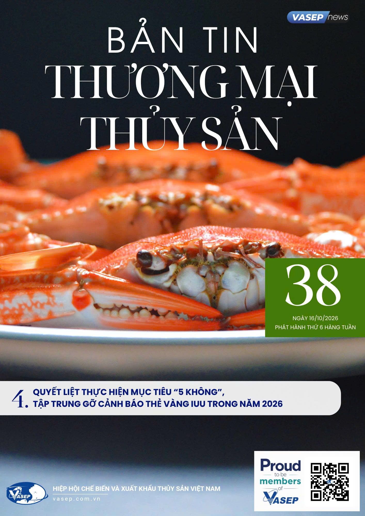 Bản tin tuần Thương mại Thủy sản số 38-2026