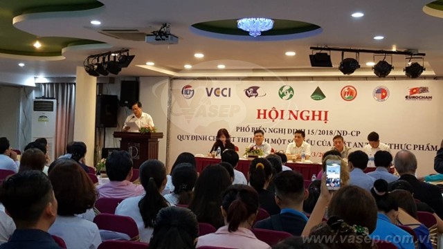 Hội nghị “Phổ biến Nghị định 152018NĐ-CP quy định chi tiết thi hành một số điều của Luật An toàn thực phẩm”