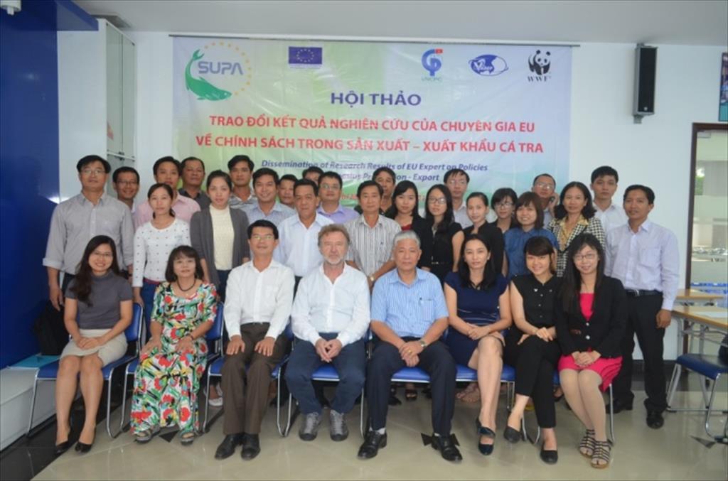 Hội thảo “Trao đổi kết quả nghiên cứu của chuyên gia EU về chính sách trong sản xuất – xuất khẩu cá Tra”