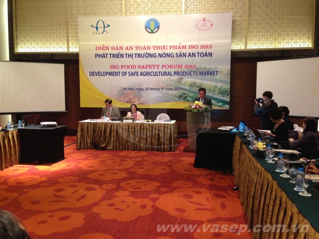 Diễn đàn ATTP ISG 2013 phát triển thị trường nông sản an toàn