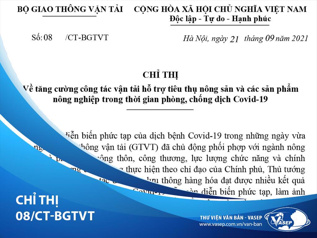 Bộ Giao thông Vận tải Không để ách tắc trong vận chuyển, tiêu thụ nông sản