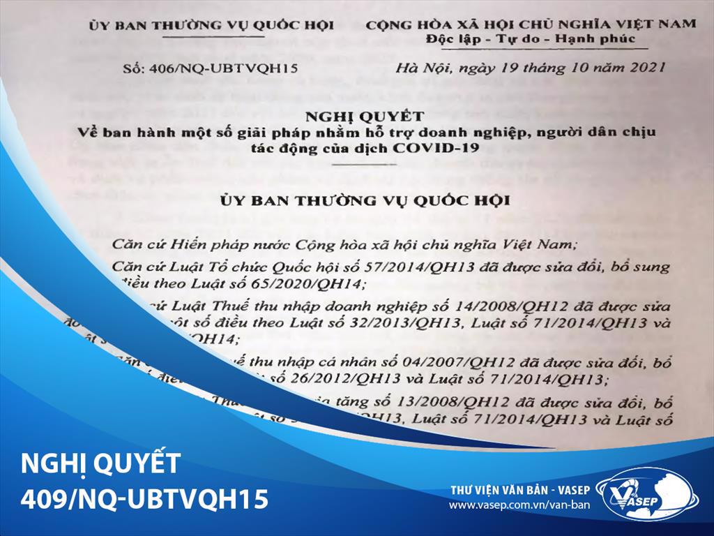 Nghị quyết về ban hành một số giải pháp nhằm hỗ trợ doanh nghiệp, người dân chịu tác động của dịch Covid-19