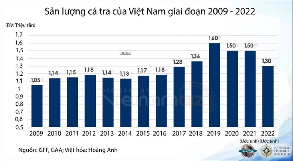 Năm 2022 sản lượng cá tra toàn cầu có thể giảm 46 nguyên nhân chủ yếu từ Việt Nam
