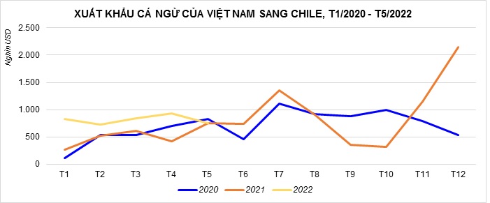 Thị phần cá ngừ Việt Nam tại Chile tăng mạnh