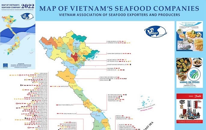Thông báo phát hành ấn phẩm “Bản đồ Các DN Thủy sản Việt Nam 2022” - Tháng 82022