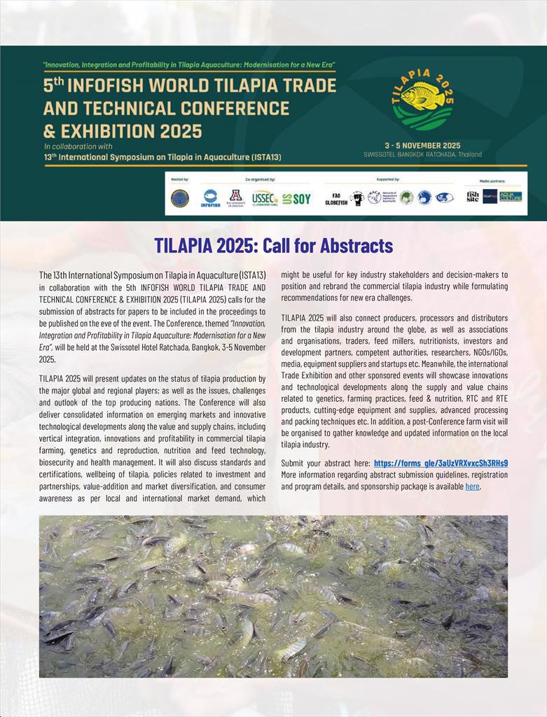 Hội nghị Cá rô phi Thế giới 2025 – Cơ hội kết nối cho ngành cá rô phi Việt Nam