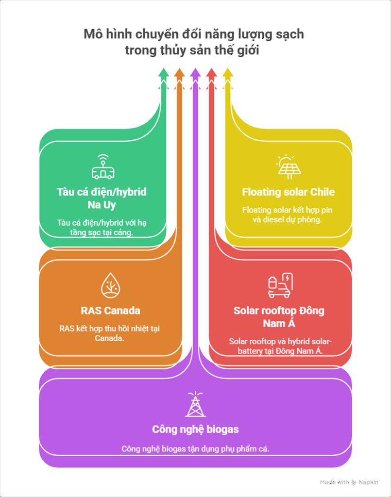 Chuyển đổi năng lượng sạch trong ngành thủy sản và khuyến nghị cho Việt Nam