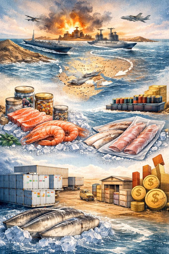 Thị trường thủy sản và thực phẩm Hoa Kỳ Bối cảnh thuế quan và chiến tranh Trung Đông 2026