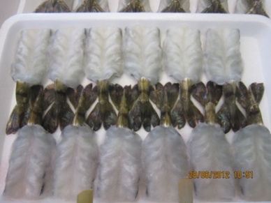 Nhập khẩu tôm vào Nhật Bản, tháng 72012