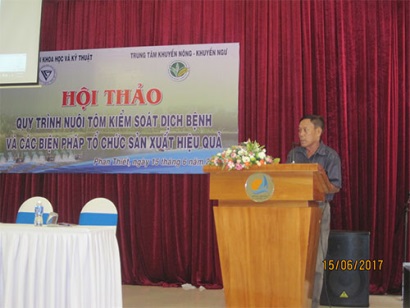 Hội thảo chuyên đề “Nuôi tôm kiểm soát dịch bệnh”