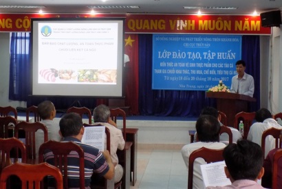 Đào tạo, tập huấn kiến thức ATTP cho tàu cá tham gia chuỗi liên kết