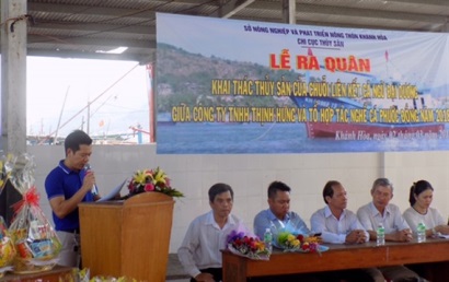 Khánh Hòa ra quân khai thác thủy sản trong chuỗi liên kết cá ngừ
