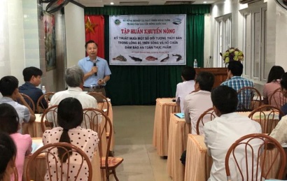Tập huấn kỹ thuật nuôi cá lồng bè trên sông và hồ chứa đảm bảo an toàn thực phẩm
