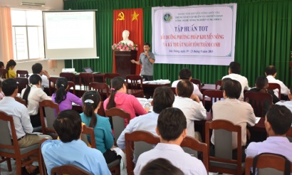 TTKNQG Tập huấn ToT phương pháp khuyến nông và kỹ thuật nuôi tôm thâm canh