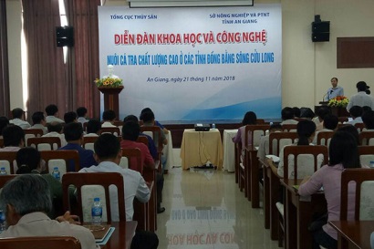 Diễn đàn ứng dụng khoa học công nghệ trong nuôi cá tra chất lượng cao tại Đồng bằng sông Cửu Long