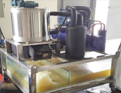 Hiệu quả kinh tế cao nhờ ứng dụng máy làm đá tuyết từ nước biển