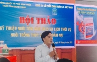 Ninh Thuận Hội thảo kỹ thuật nuôi tôm và phổ biến lịch thời vụ NTTS