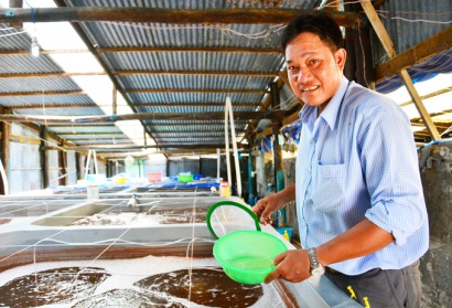 Kiên Giang Trở thành tỷ phú nhờ nghề...đỡ đẻ cho tôm