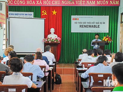 Ninh Thuận Hội thảo giới thiệu kết quả Dự án Ứng dụng vi tảo làm sạch nước nuôi tôm tạo sinh khối cho sản xuất dầu sinh học