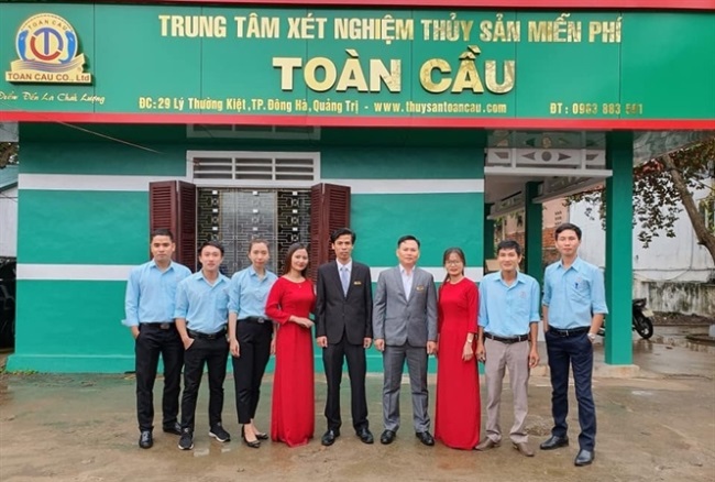 Trung tâm xét nghiệm thủy sản miễn phí đầu tiên tại Quảng Trị