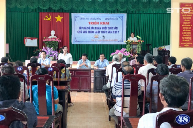 Sóc Trăng Cấp mã số xác nhận nuôi thủy sản chủ lực