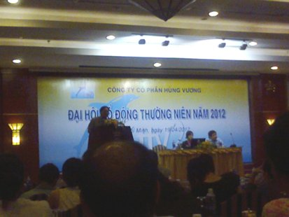 HUNG VUONG CORP Giải trình chênh lệch kết quả kinh doanh công ty riêng lẻ Q22012 so với Q22011