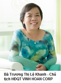 Bà Trương Thị Lệ Khanh - Chủ tịch HĐQT VINH HOAN CORP Vĩnh Hoàn tự hào là một thành viên của VASEP