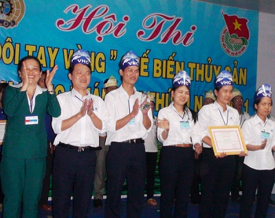 Vĩnh Hoàn đoạt giải nhất hội thi “Đôi tay vàng” chế biến thủy sản 