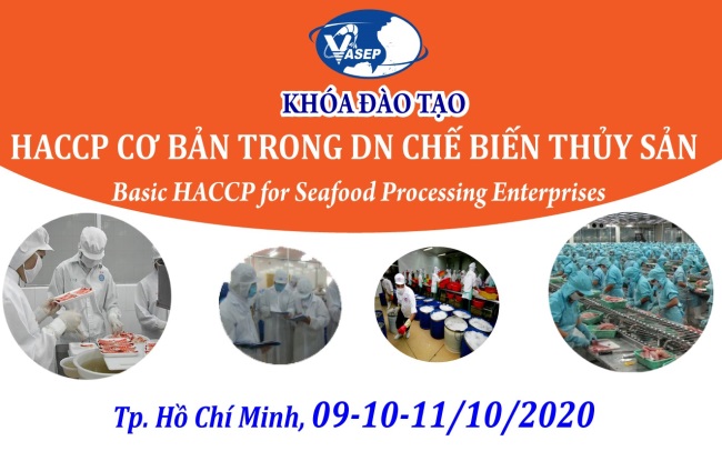 Mời tham dự khóa đào tạo HACCP cơ bản trong doanh nghiệp chế biến thủy sản