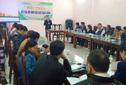 Hội thảo dự án “Phát triển mô hình sản xuất ngao giống” năm 2016