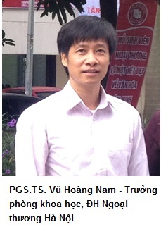 PGS.TS. Vũ Hoàng Nam - Trưởng phòng khoa học, Đại học Ngoại thương Hà Nội VASEP có nhiều đóng góp cho giáo dục Ngoại thương