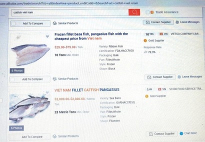 Cá tra trườn lên sàn Alibaba, tấn công thị trường Trung Quốc