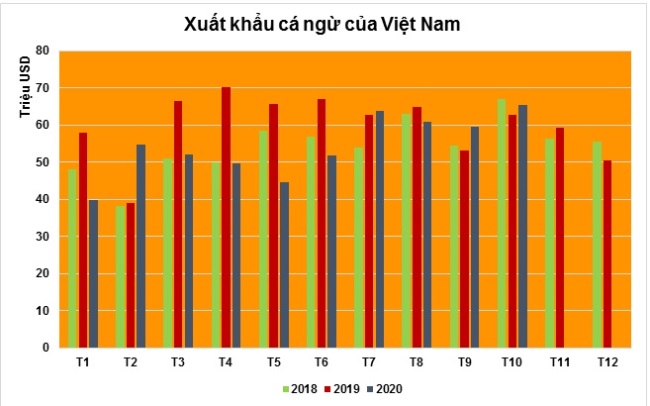 Xuất khẩu cá ngừ tiếp tục chuyển biến tích cực