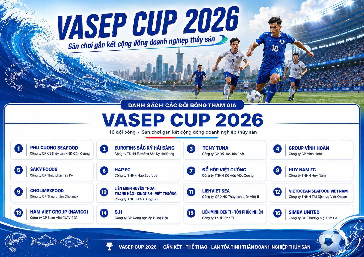 Lịch thi đấu VASEP Cup