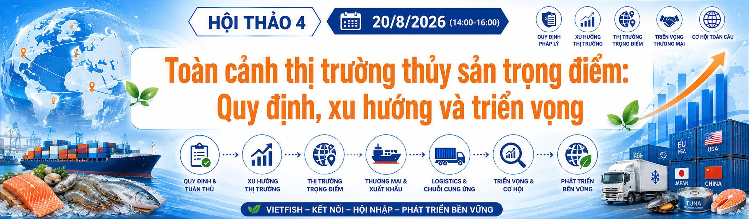 TOÀN CẢNH THỊ TRƯỜNG THỦY SẢN TRỌNG ĐIỂM: QUY ĐỊNH, XU HƯỚNG VÀ TRIỂN VỌNG